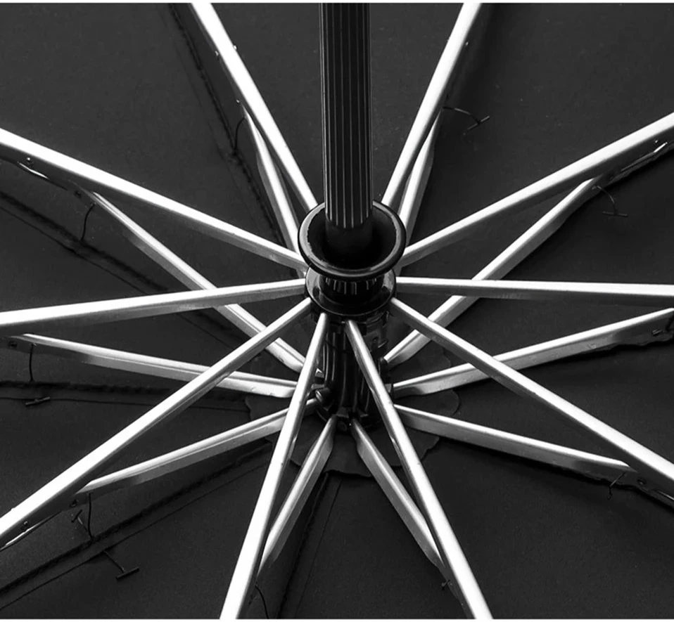 Automatic Reverse Folding Umbrella With Reflective Strips