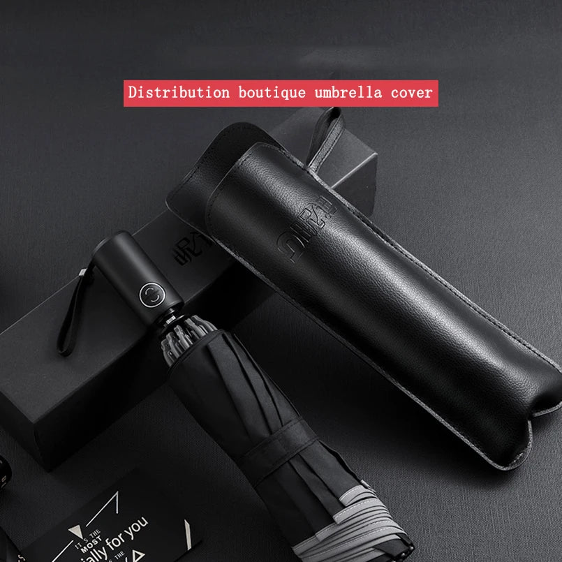Automatic Reverse Folding Windproof Umbrella with Reflective Strips