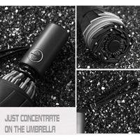 Automatic Reverse Folding Windproof Umbrella with Reflective Strips