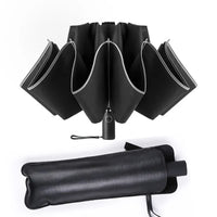 Automatic Reverse Folding Windproof Umbrella with Reflective Strips