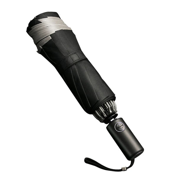 Automatic Reverse Folding Windproof Umbrella with Reflective Strips