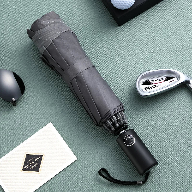 Automatic Reverse Folding Windproof Umbrella with Reflective Strips