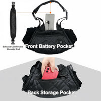 Beheizter Handmuff USB-betrieben mit Gürtel